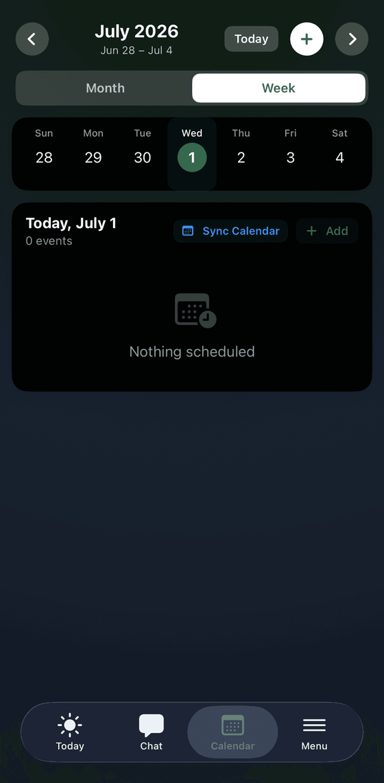 Apex weekly plan
