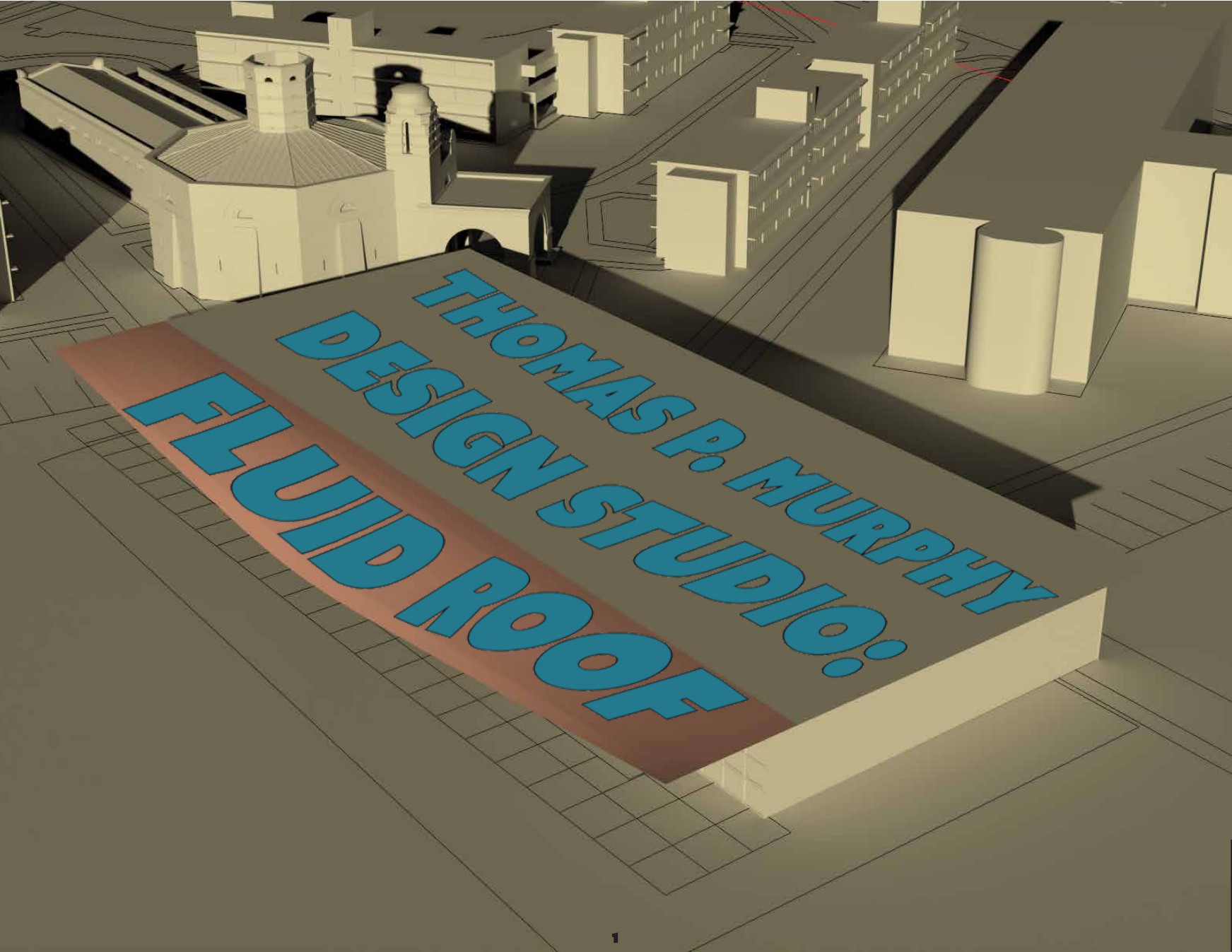 Fluid Roof attractor point studio render