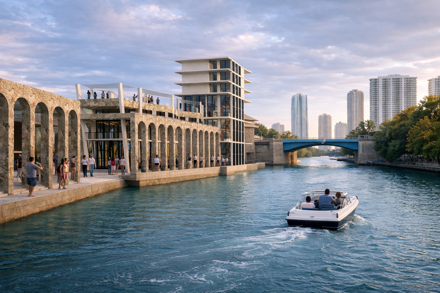 Miami River Fish Market render