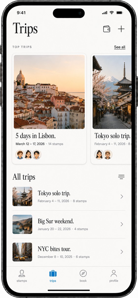 Trips list