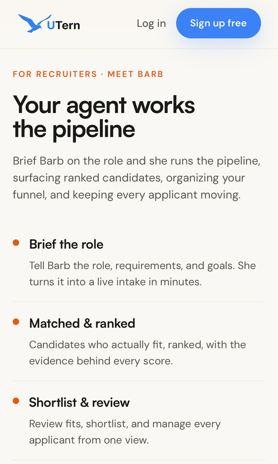 Your agent works the pipeline, the recruiter side